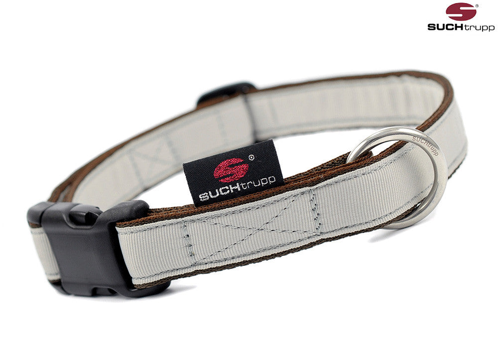 Collier pour chien GRIS CLAIR par SUCHtrupp