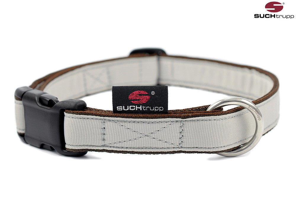 Collier pour chien GRIS CLAIR par SUCHtrupp