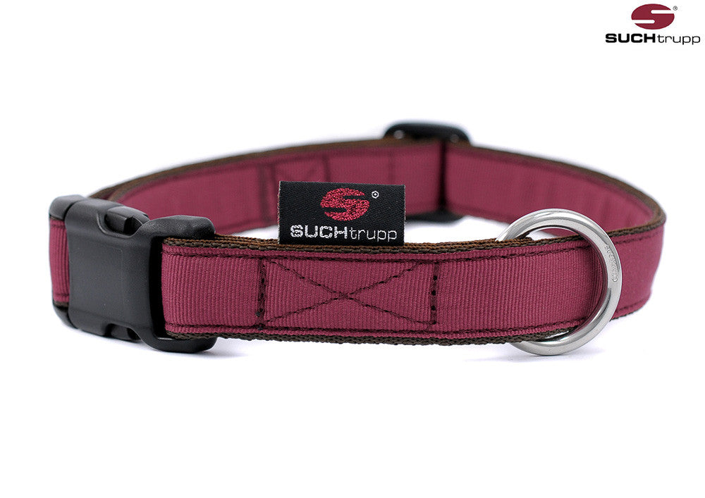 Collier pour chien ROUGE VIN de SUCHtrupp