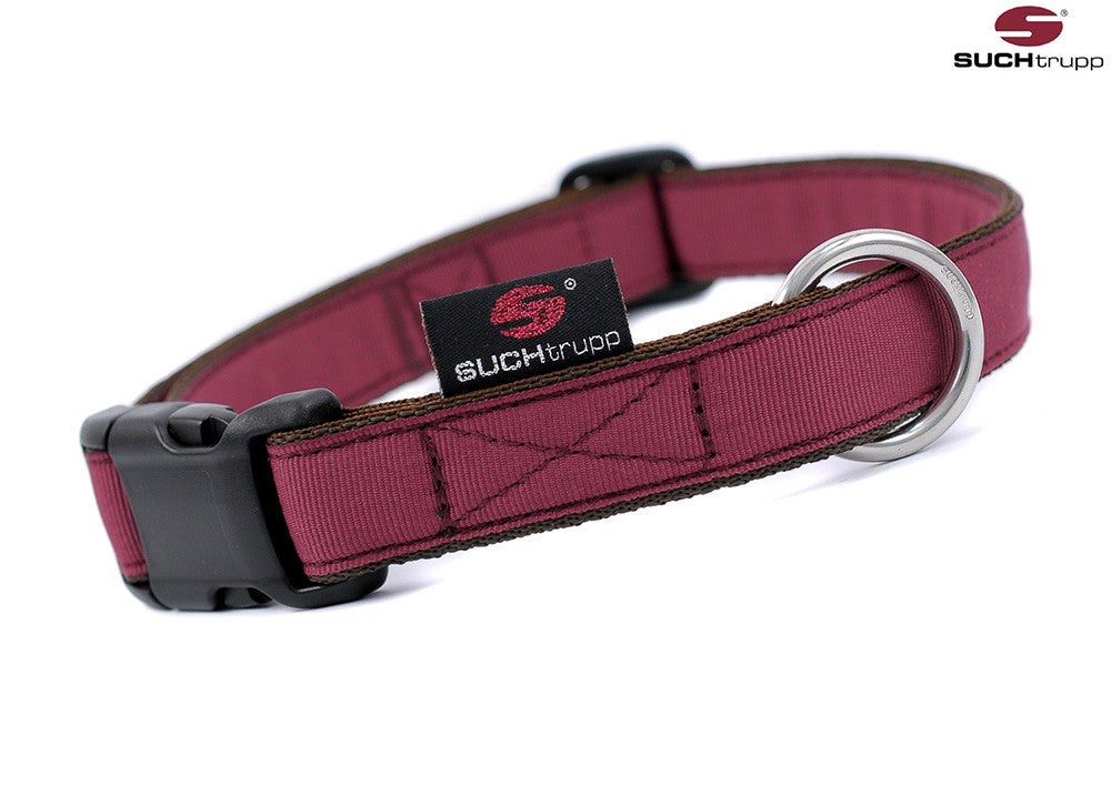 Collier pour chien ROUGE VIN de SUCHtrupp