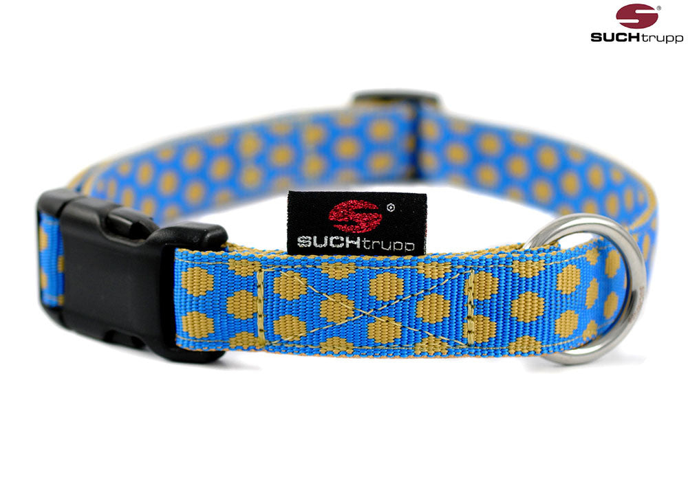 Collier pour chien Dots bleu roi de SUCHtrupp