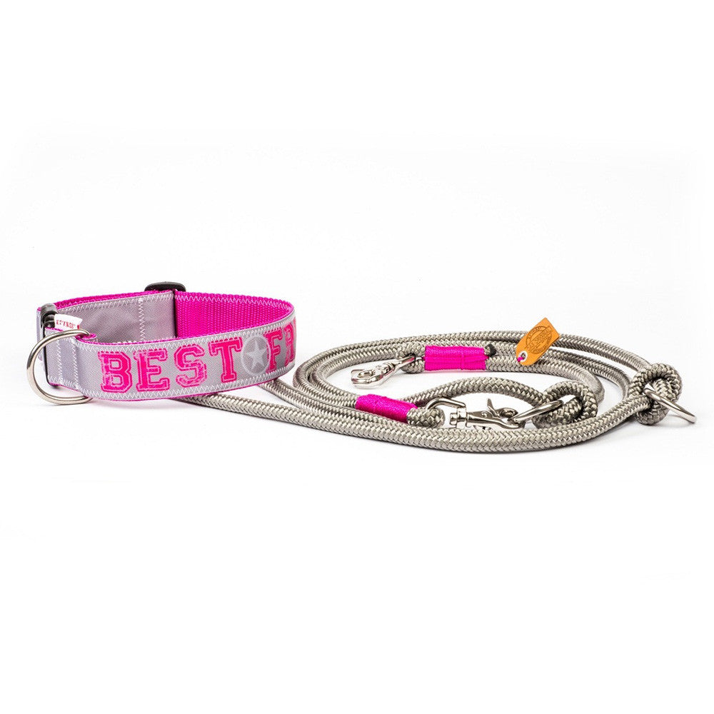 Collier « Best Friend » Rose-Gris - Studio am Meer