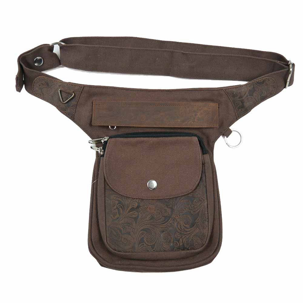 Sac banane Hannover Vintage F-119 Cuir/Toile de Nijens