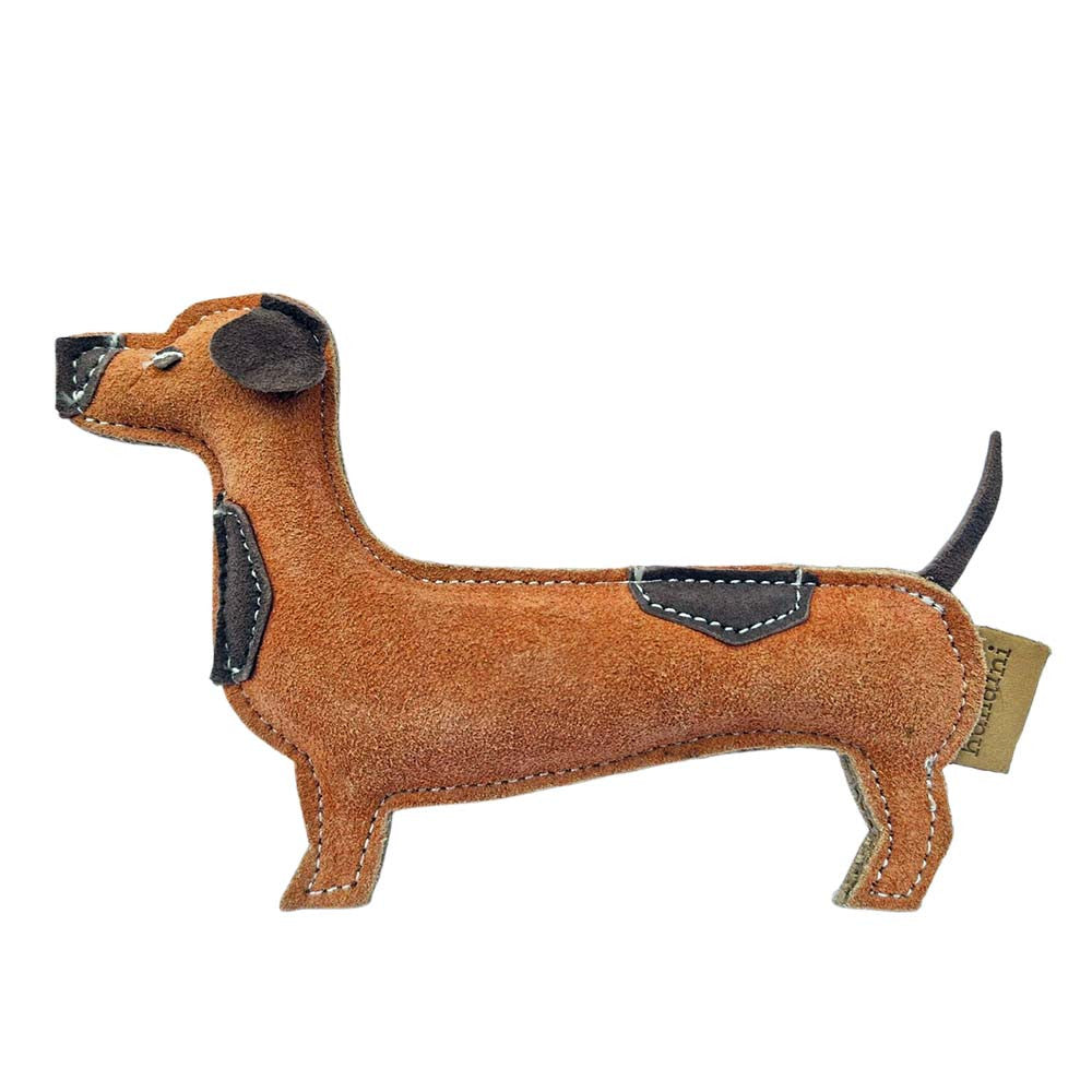 Wackel – das Wildleder Hundespielzeug von hundini