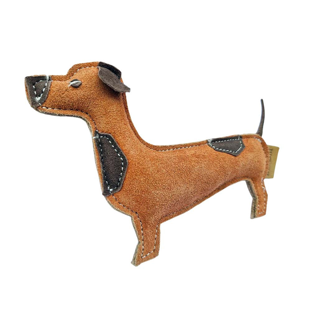 Wackel – das Wildleder Hundespielzeug von hundini