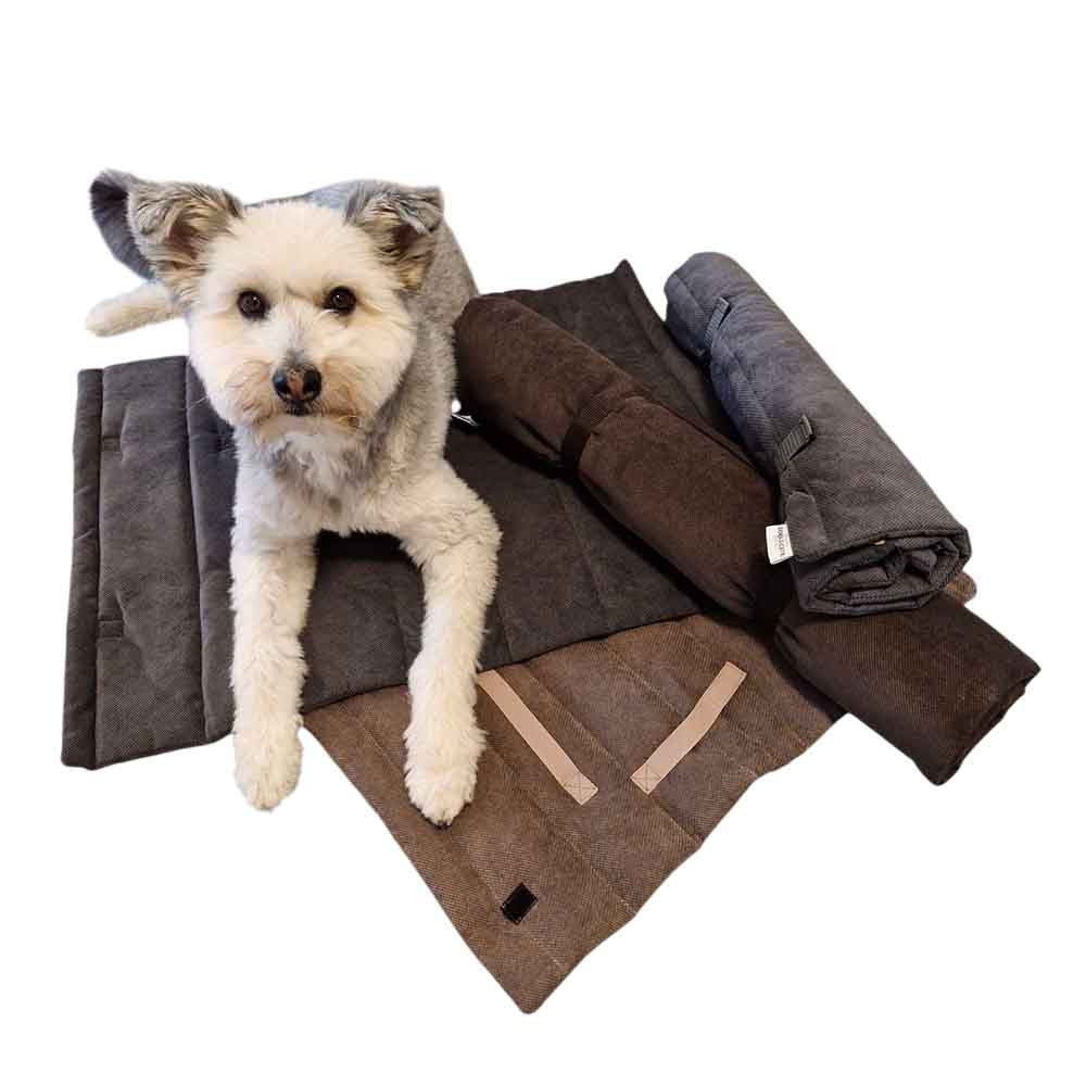 Reisedecke Travel Mat Madison braun+grau von DOGS in the CITY®