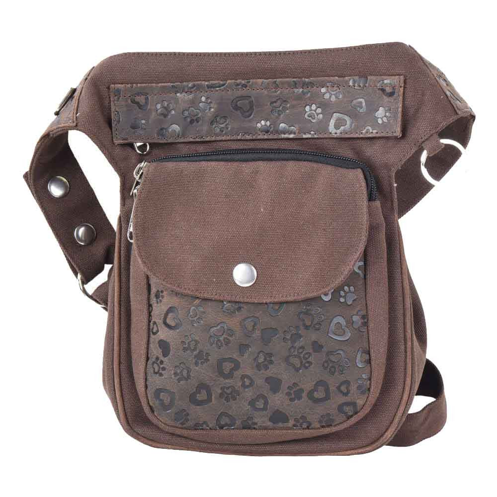 Sac banane Hanovre Vintage 4807 Cuir/Toile de Nijens