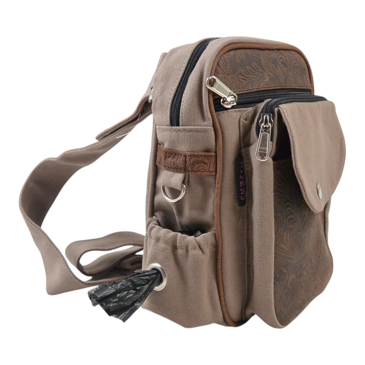 Gassi-Tasche Konstanz mit Flaschenhalter F-138 Leder - Nijens