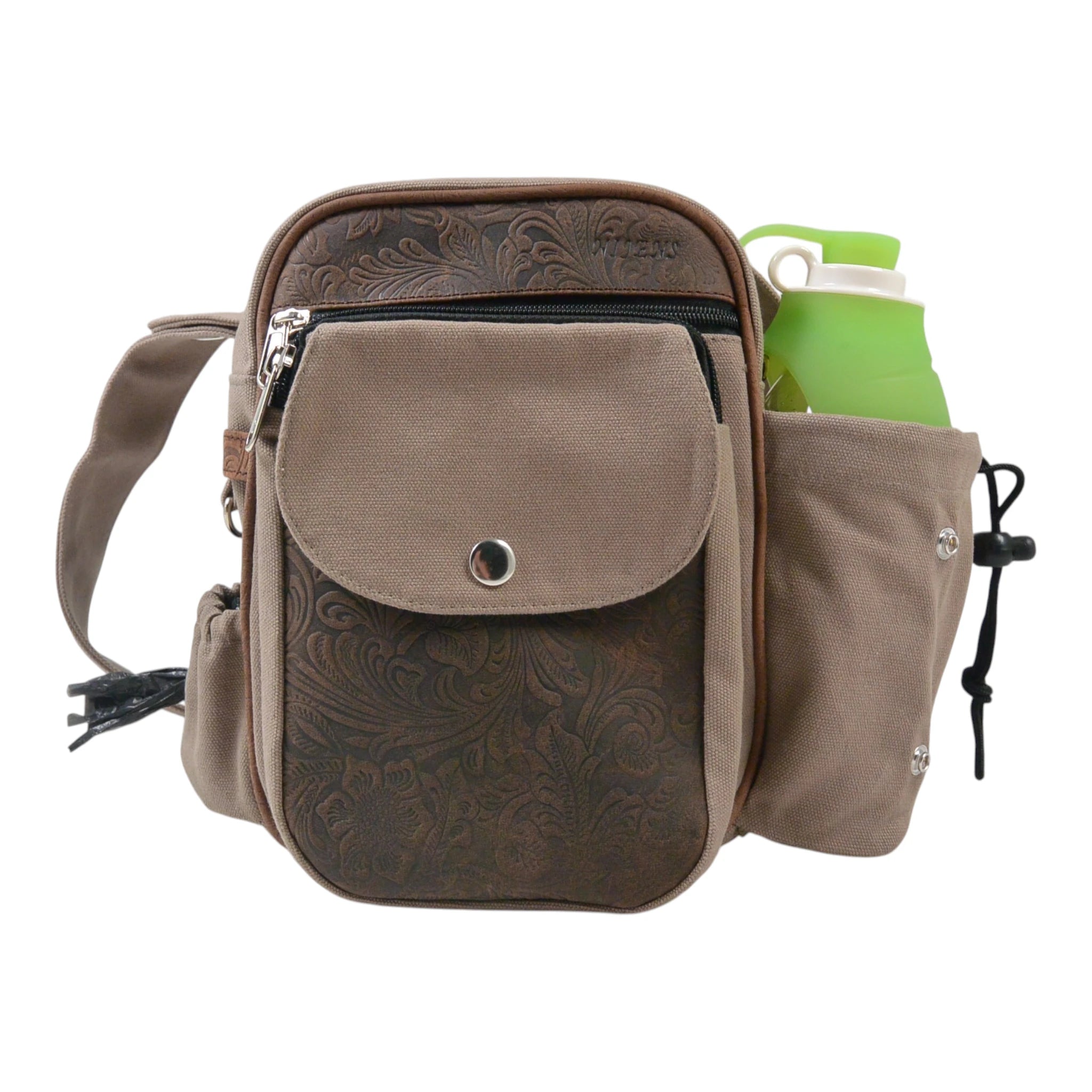 Gassi-Tasche Konstanz mit Flaschenhalter F-138 Leder - Nijens